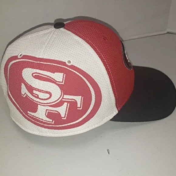 San Francisco 49ers Red, White and Black Flex Fit Hat, size M/L - Picture 2 of 4